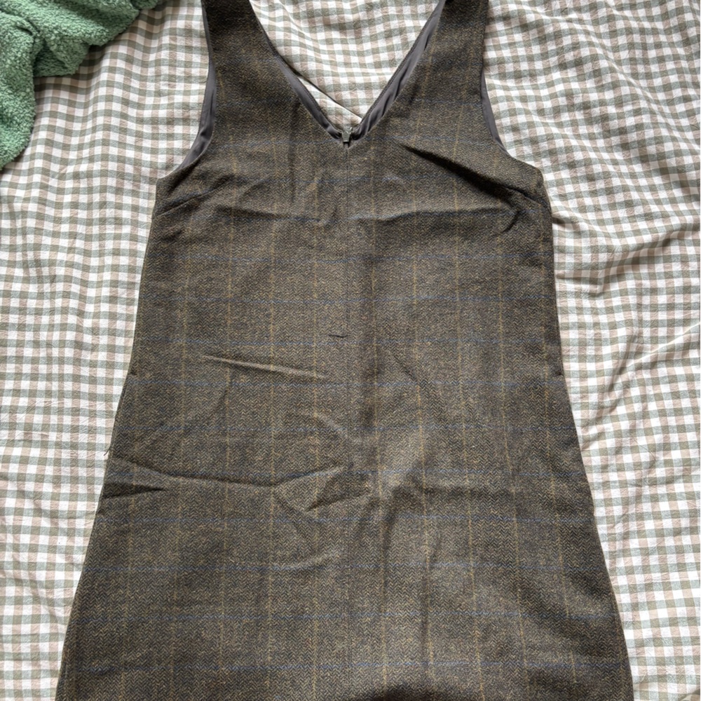 Frank & Oak Brown Pinafore Dress